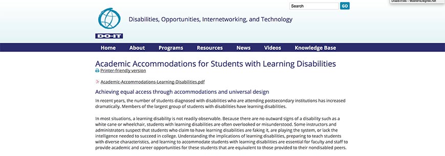 do it accessibility resources