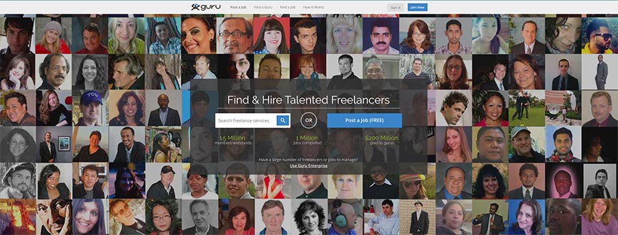 guru freelance website