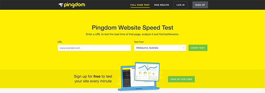 pingdom speed test
