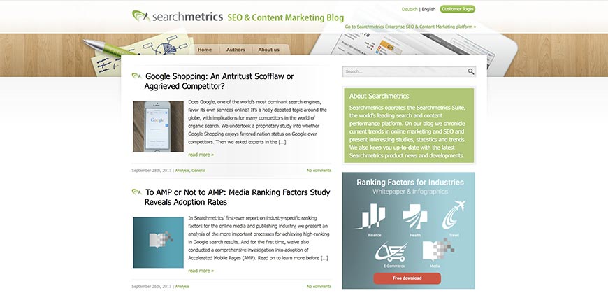 searchmetrics seo blog
