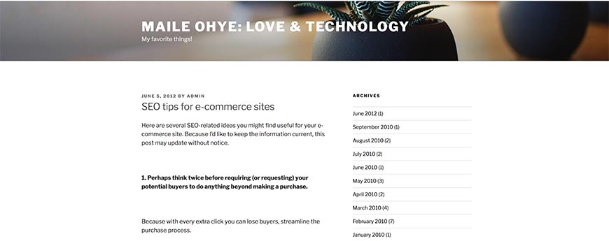 seo tips for e commerce sites